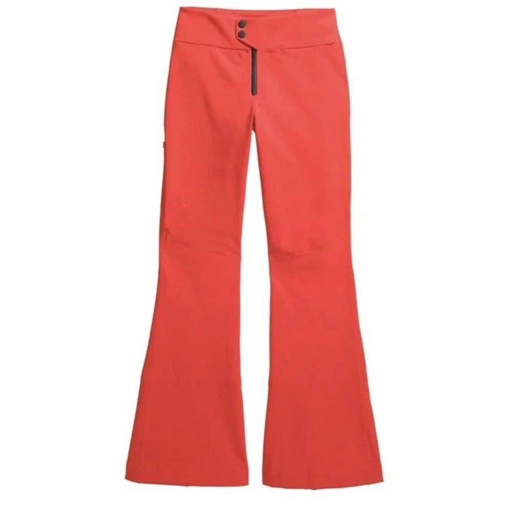 The North Face Snoga Snow Ski PANTs Women's 1x PLUS RED Waterproof Windwall NWT